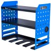 Ocelová 4-dílná polička na elektrické nářadí Geko PM-AX-3600 – nosnost 100 kg, rozměr 120×60 cm, čtyři díly pro úchop a stabilní uložení stroje i součástek