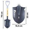 Vícefunkční lopata – saperka 70 cm Geko HARD-LINE
