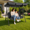 100736 7 zahradni houpacka relax pro 3 osoby s lehatkem a striskou seda
