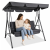 100736 4 zahradni houpacka relax pro 3 osoby s lehatkem a striskou seda
