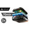 Aku rázový utahovák ABRAMS UD300 — 1000 Nm, bezuhlíkový, 2× 21 V 4 Ah, kufr