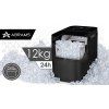 Výrobník ledu ABRAMS — 12 kg/24 h, dotykový panel, samočištění – příslušenství