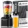 Stolní mixér ABRAMS TB-8008 — 1500 W, skleněná nádoba 1,5 l + bidon, LCD