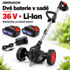 ONDRAGON Akumulátorová sekačka 2v1 XXL 36 V – sada se 2 bateriemi, podvozkem a příslušenstvím