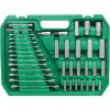 Gola sada 216 dílů 1/4", 3/8", 1/2" CrV v kufru – Kraft&Dele KD308 - foto 3