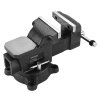 Masivní dílenský zámečnický otočný svěrák 100 mm s kovadlinou – Kraft&Dele KD3680 - foto 2