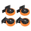Sada průmyslových otočných transportních koleček 125 mm (500 kg) 4 ks – Kraft&Dele KD3621 - foto 7