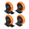 Sada průmyslových otočných transportních koleček 125 mm (500 kg) 4 ks – Kraft&Dele KD3621 - foto 1