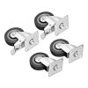 Sada otočných dílenských koleček 75 mm (220 kg) 4 ks – Kraft&Dele KD3620 - foto 7