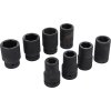 Kraft&Dele KD10216 — Sada průmyslových kovaných nástrčných hlavic 1", 8 ks, 22–41 mm, CrV, plastový kufr