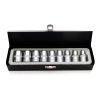 Kraft&Dele KD10227 – Sada 9 ks gola ořechů TORX-E 1/2" v kovovém kufříku