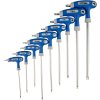 Sada 9 klíčů TORX Kraft&Dele KD10247 – CrV ocel, T10–T50