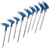 Sada 9 klíčů TORX Kraft&Dele KD10247 – CrV ocel, T10–T50