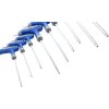 Sada 9 klíčů TORX Kraft&Dele KD10247 – CrV ocel, T10–T50