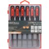 Kraft&Dele KD10287 – Sada jehlových pilníků na kov, 6 kusů, 150 mm