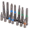 Kraft&Dele KD10473 – Sada bitů 15 ks (plochý, Phillips, Pozidriv, TORX, Hex)