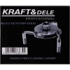 Kraft&Dele KD10527 – Samosvorný klíč na olejové filtry (65–135 mm, pohon 1/2")