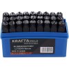 Kraft&Dele KD11205 – Ruční raznice písmen a značek 8 mm, sada 27 ks