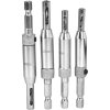 Kraft&Dele KD11209 — Sada samocentrujících vrtáků s zahloubením, 4 ks, HSS, stopka 1/4"