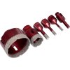 Kraft&Dele KD11219 — Sada diamantových korunových vrtáků 5 ks (6–68 mm, M14, adaptér 3/8 HEX)