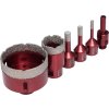 Kraft&Dele KD11219 — Sada diamantových korunových vrtáků 5 ks (6–68 mm, M14, adaptér 3/8 HEX)