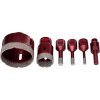 Kraft&Dele KD11219 — Sada diamantových korunových vrtáků 5 ks (6–68 mm, M14, adaptér 3/8 HEX)