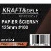 Brusný papír 50 ks, kotouč 125 mm P100 se suchým zipem – Kraft&Dele KD11804