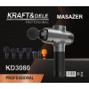 Masážní přístroj Kraft&Dele KD3080 – 250 W, 7 hlavic, masážní pistole