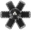 59370 6 led skladaci stropni svitidlo 180 w 18500lm kd3484