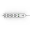 60633 4 prodluzovaci kabel s usb 2 m 4 zasuvky 4x usbkd4030