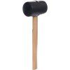 Gumové kladivo s dřevěnou rukojetí Kraft&Dele KD900 — 500 g, hlava 100 mm