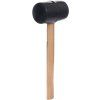 Gumové kladivo s dřevěnou rukojetí Kraft&Dele KD900 — 500 g, hlava 100 mm