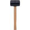 Gumové kladivo s dřevěnou rukojetí Kraft&Dele KD900 — 500 g, hlava 100 mm