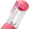Bezdrátový akumulátorový blender Kraft&Dele KD4173 – 400 ml, 6000 mAh, růžový design