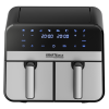 55047 1 117552 1 bezolovnata friteza airfryer 9 l 2500 w s dvojitymi komorami a lcd displejem