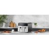 117552 16 bezolovnata friteza airfryer 9 l 2500 w s dvojitymi komorami a lcd displejem
