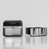 Kraft&Dele KD4180 – Bezolovnatá fritéza Airfryer 9 l 2500 W s dvojitými komorami a LCD displejem