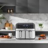 Kraft&Dele KD4180 – Bezolovnatá fritéza Airfryer 9 l 2500 W s dvojitými komorami a LCD displejem