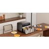Kraft&Dele KD4180 – Bezolovnatá fritéza Airfryer 9 l 2500 W s dvojitými komorami a LCD displejem