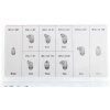 Kraft&Dele KD10507 – Mazací hlavice (kalamity a maznice), sada 110 ks, závity M6/M8/M10