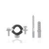 60204 1 kovova objimka s gumou pro trubky 3 4 26 30 mm 200