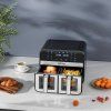 72915 3 kraft dele beztukova friteza 9 l s lcd a dvoji zonou vareni kd4179