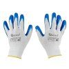 64065 1 ochranne rukavice z polyesteru velikost 8 latexove bilo modre 12 240