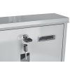 66078 4 postovni schranka 34x30 7x10cm seda 5