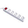 66345 3 prodluzovaci kabel bila zasuvkova lista s 5 zasuvkami 3 m 40
