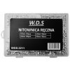 Ruční nýtovačka Kraft-Dele WDS2211 – sada 500 nýtů a 4 koncovky