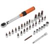Kraft&Dele KD11394 – Sada dynamometrického klíče 1/4″ 5–25 Nm, 32 dílů
