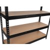 69882 4 skladovy regal cerny 180x40x120cm 280kg zesileny 1