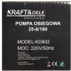 Oběhová pumpa KRAFT&DELE KD802 25-6, 180 W