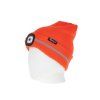 128995 2 zimni cepice s led lampickou geko g90408 oranzova s reflexnimi prvky pro maximalni viditelnost
